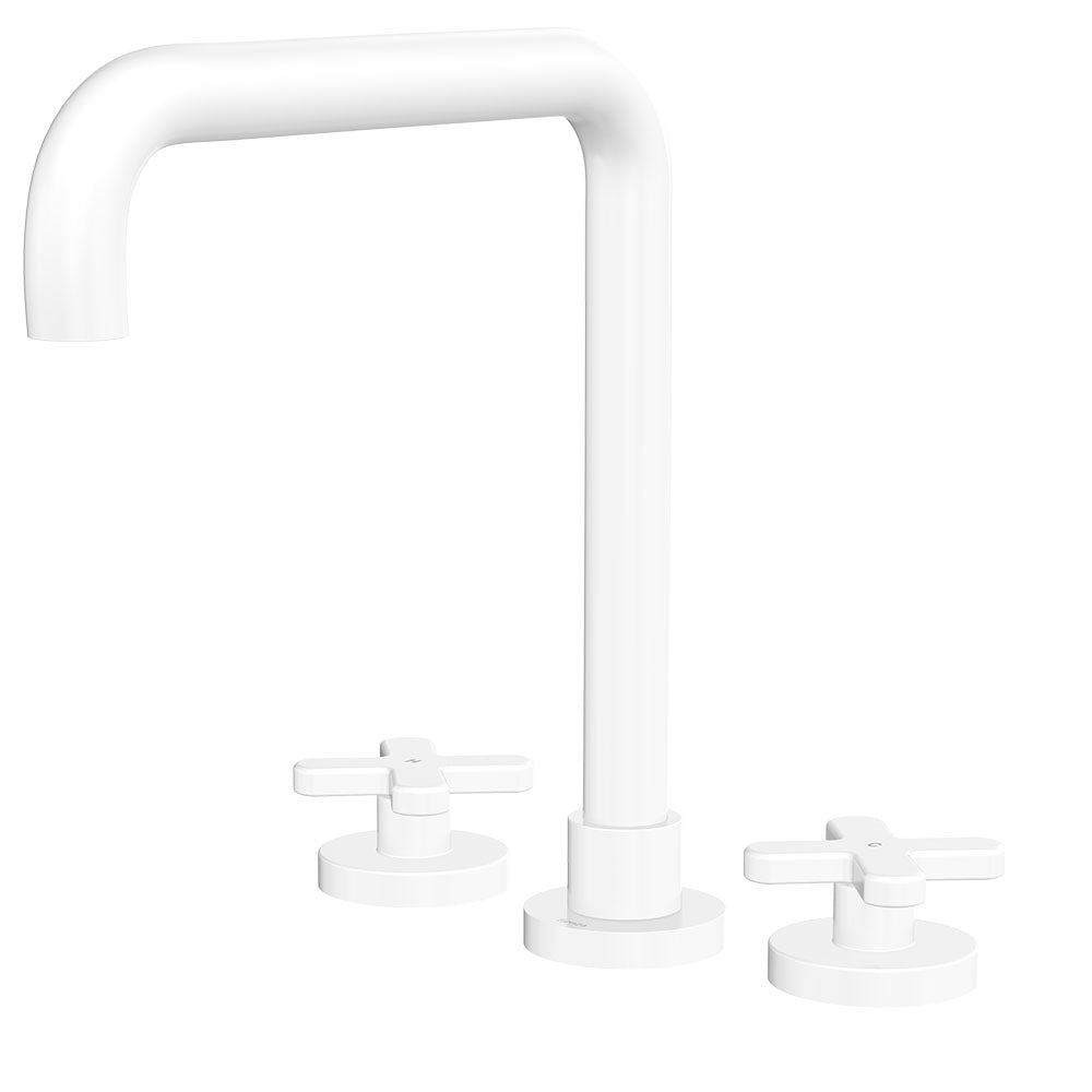 Kaya Squareline Hob Set, Cross Taps
