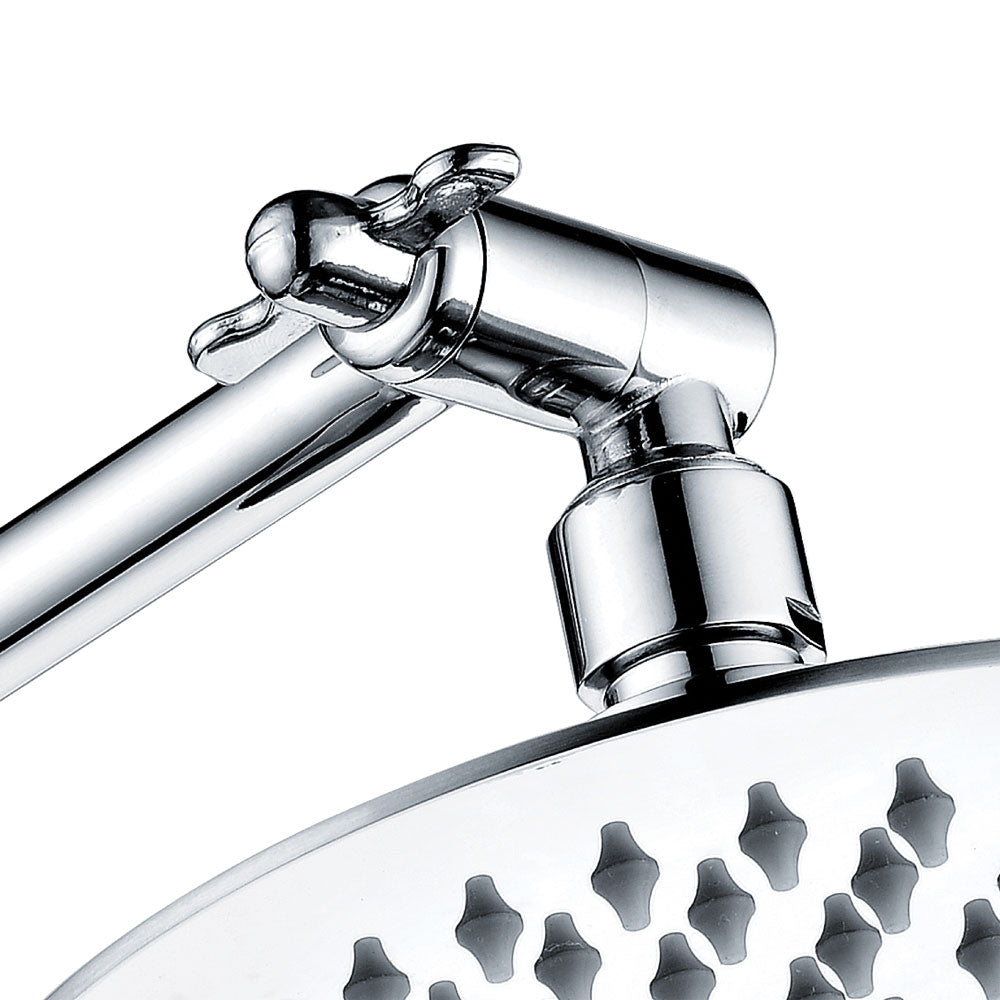 Slice Round Swivel Arm Wall Shower