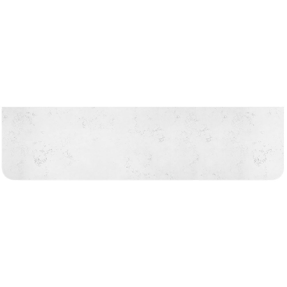 Bianco Marble Silica Free Stone Top Curved Full Depth - Neche Interiors