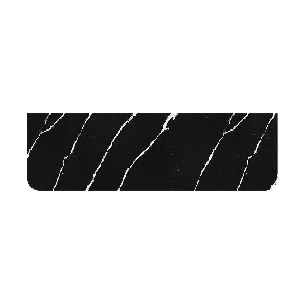 Nero Vena Silica Free Stone Top Curved Full Depth - Neche Interiors