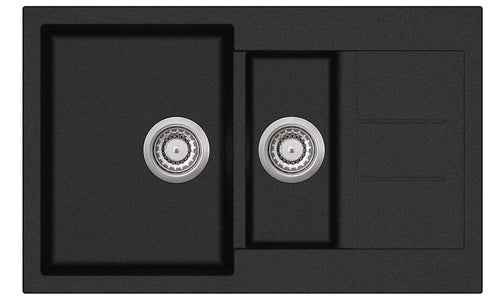 Granite Sink 1 & 1/2 Bowl Black