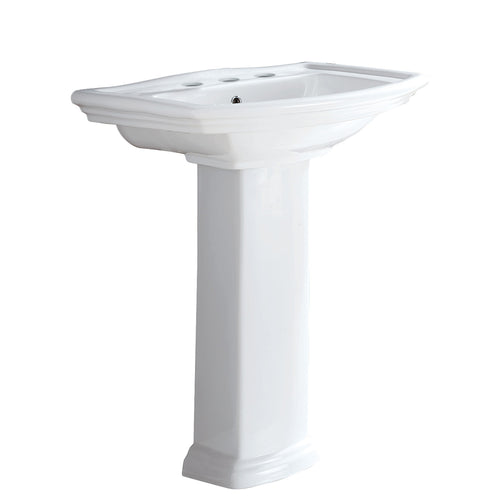RAK Washington Pedestal Basin, 3 Tap Holes