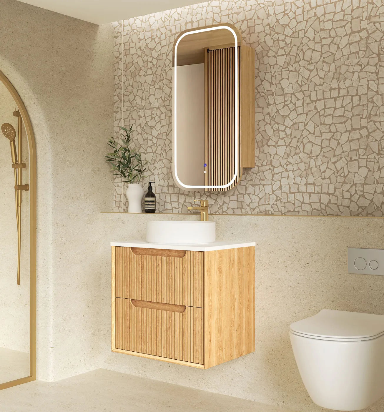 The Byron Collection - Fluted Woodland Oak - Neche Interiors