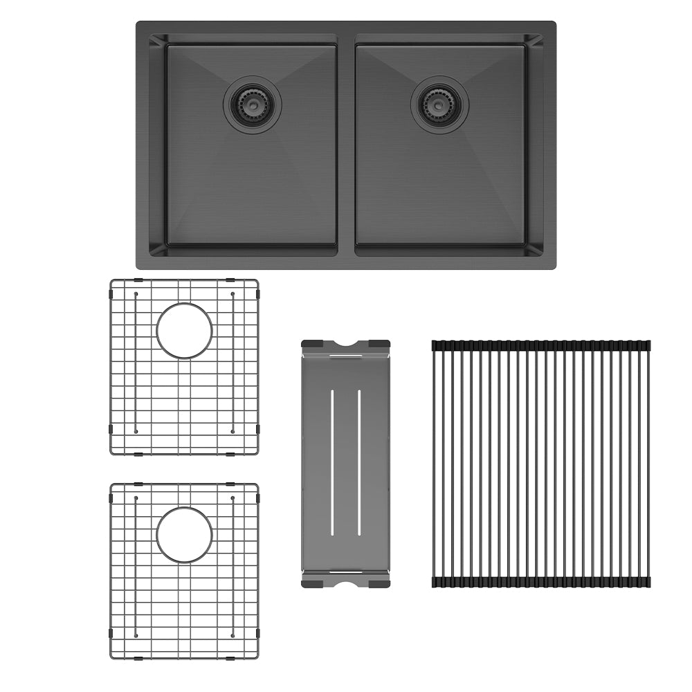 Hana 27L/27L Double Kitchen Sink Kit