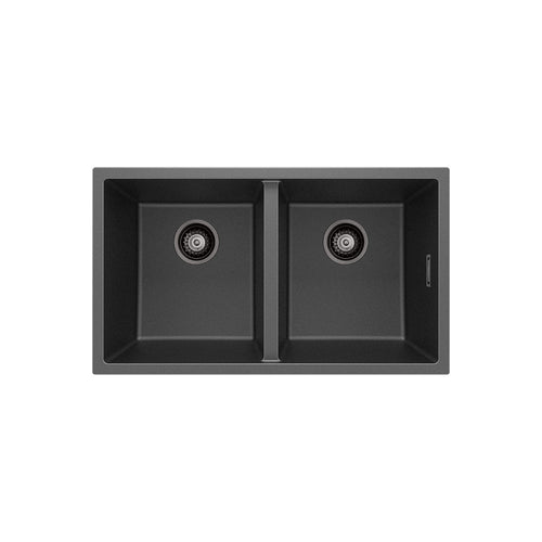 Kuro Granite 34L/34L Double Bowl Kitchen Sink