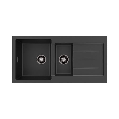Kuro Granite32L/14L Double Kitchen Sink With Drainer