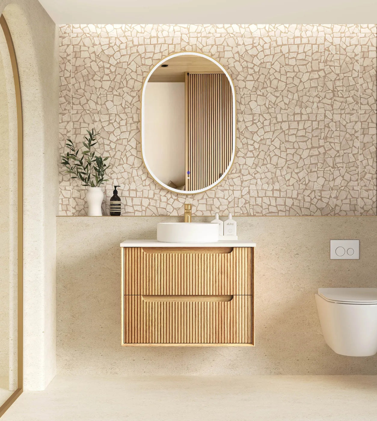 The Byron Collection - Fluted Woodland Oak - Neche Interiors