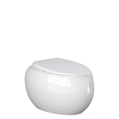 RAK Cloud Wall-Hung Toilet Suite, Alpine Gloss White