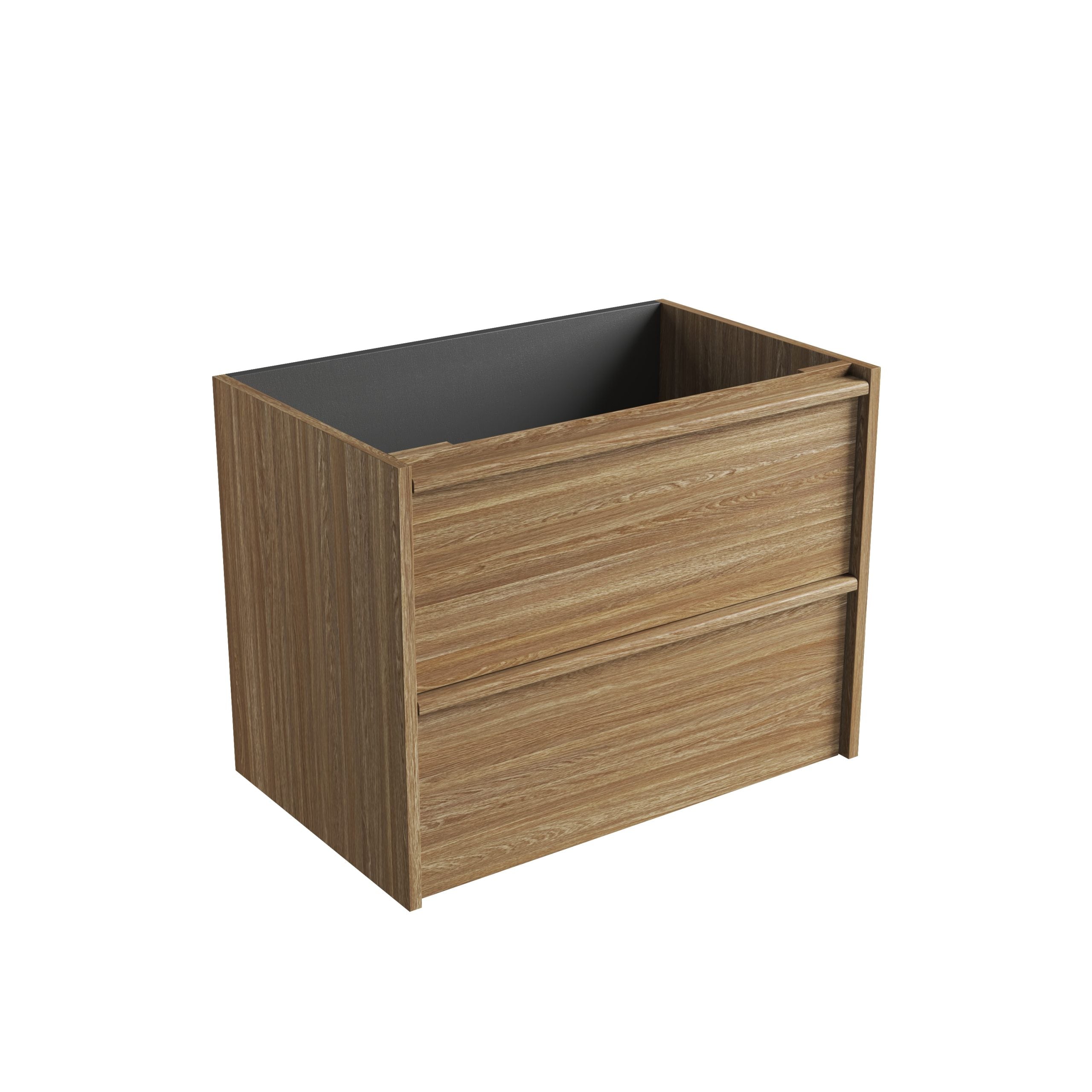 Venetta Framed Wall Hung Harvest Oak Vanity - Neche Interiors