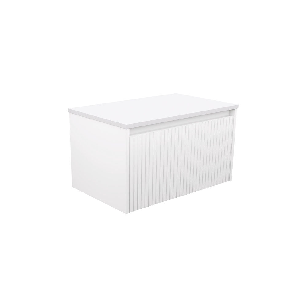 Alina Fluted Satin White Cabinet