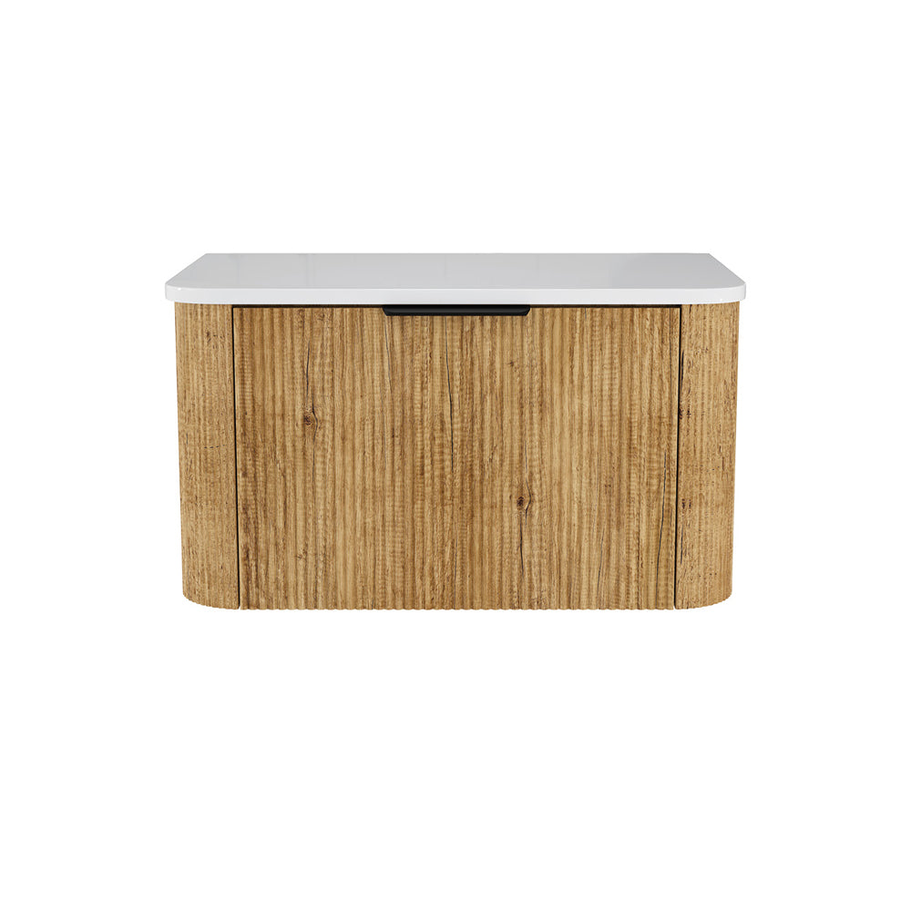 Minka Curved Scandi Oak Cabinet