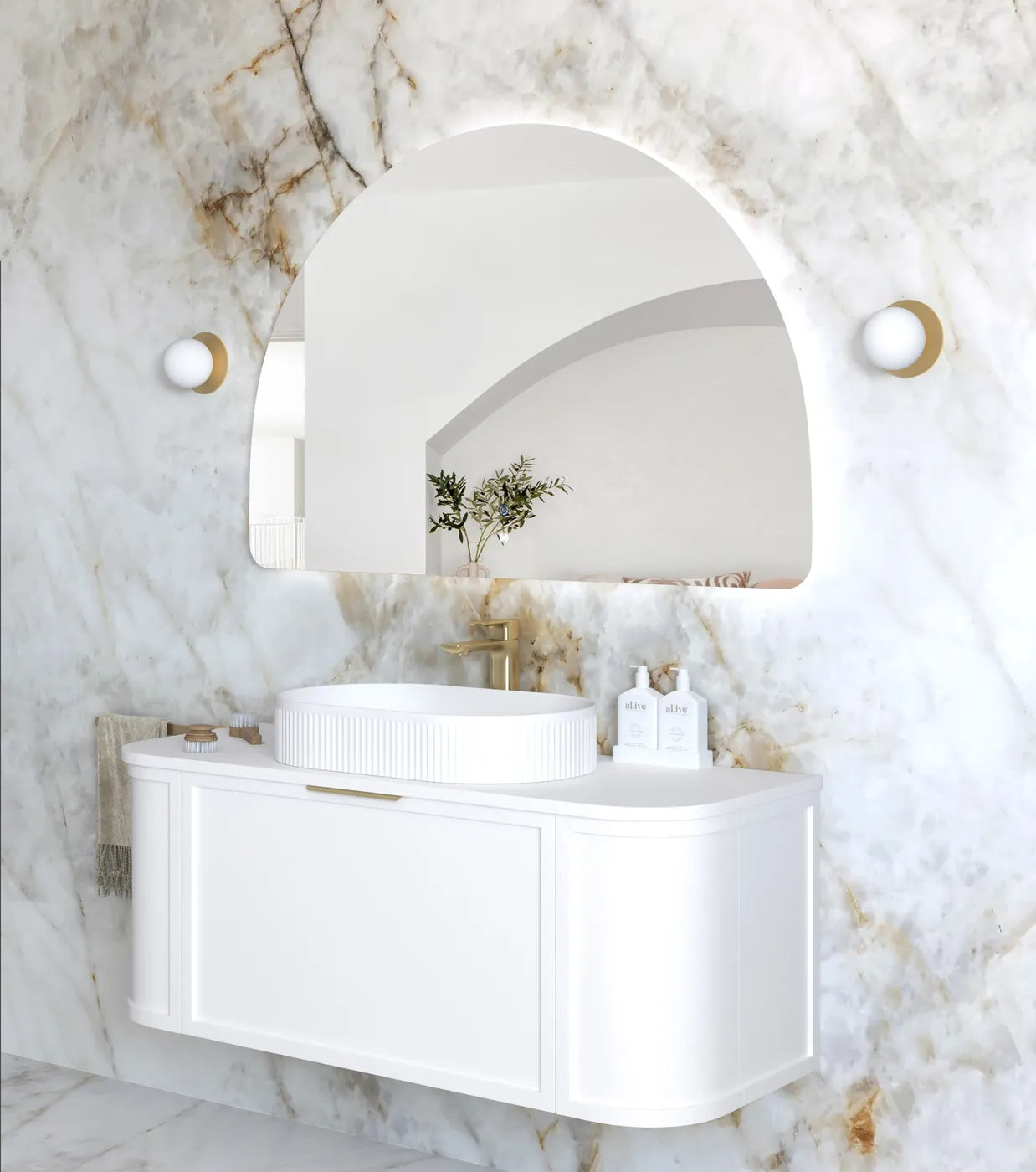 Moonlight Archie Frameless LED Mirror - Neche Interiors