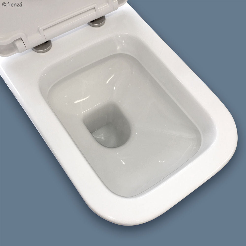 RAK Caroline Wall-Faced Toilet Suite, Gloss White - Neche Interiors