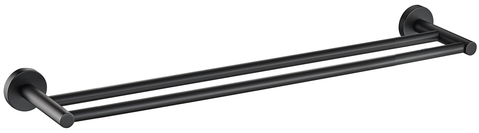 Otus Towel Rail Double Matt Black 600mm