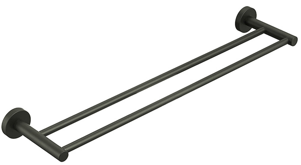 Otus Towel Rail Double Gunmetal 600mm