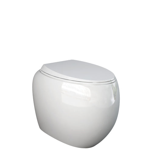 RAK Cloud Wall-Faced Toilet Suite, Alpine Gloss White