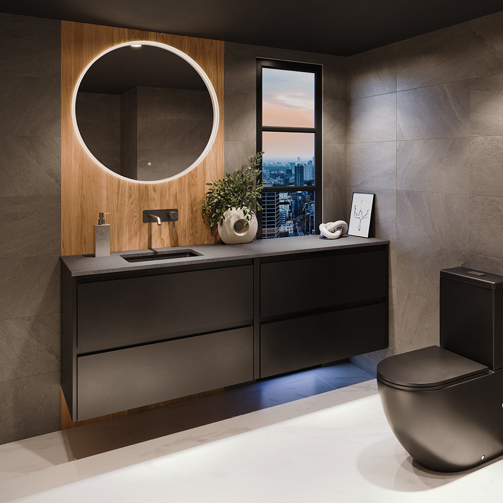 Amato Satin Black Cabinet