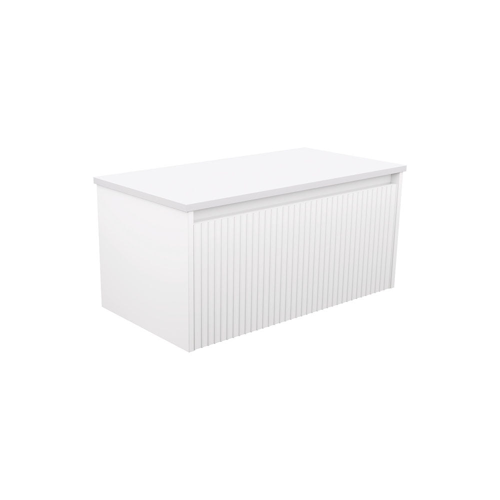 Alina Fluted Satin White Cabinet