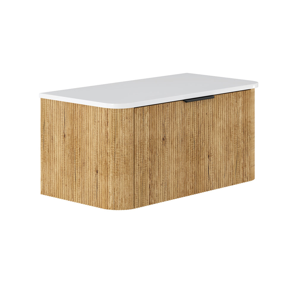 Minka Curved Scandi Oak Cabinet
