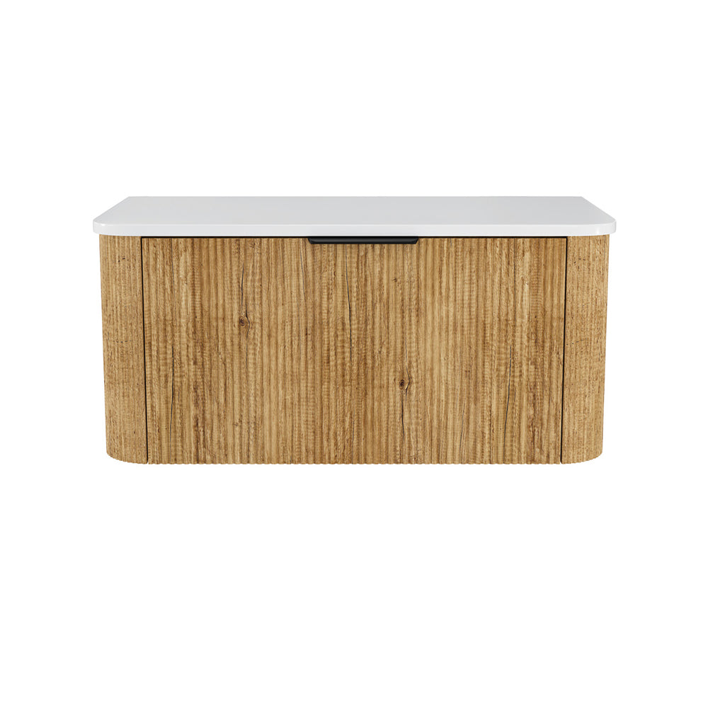 Minka Curved Scandi Oak Cabinet