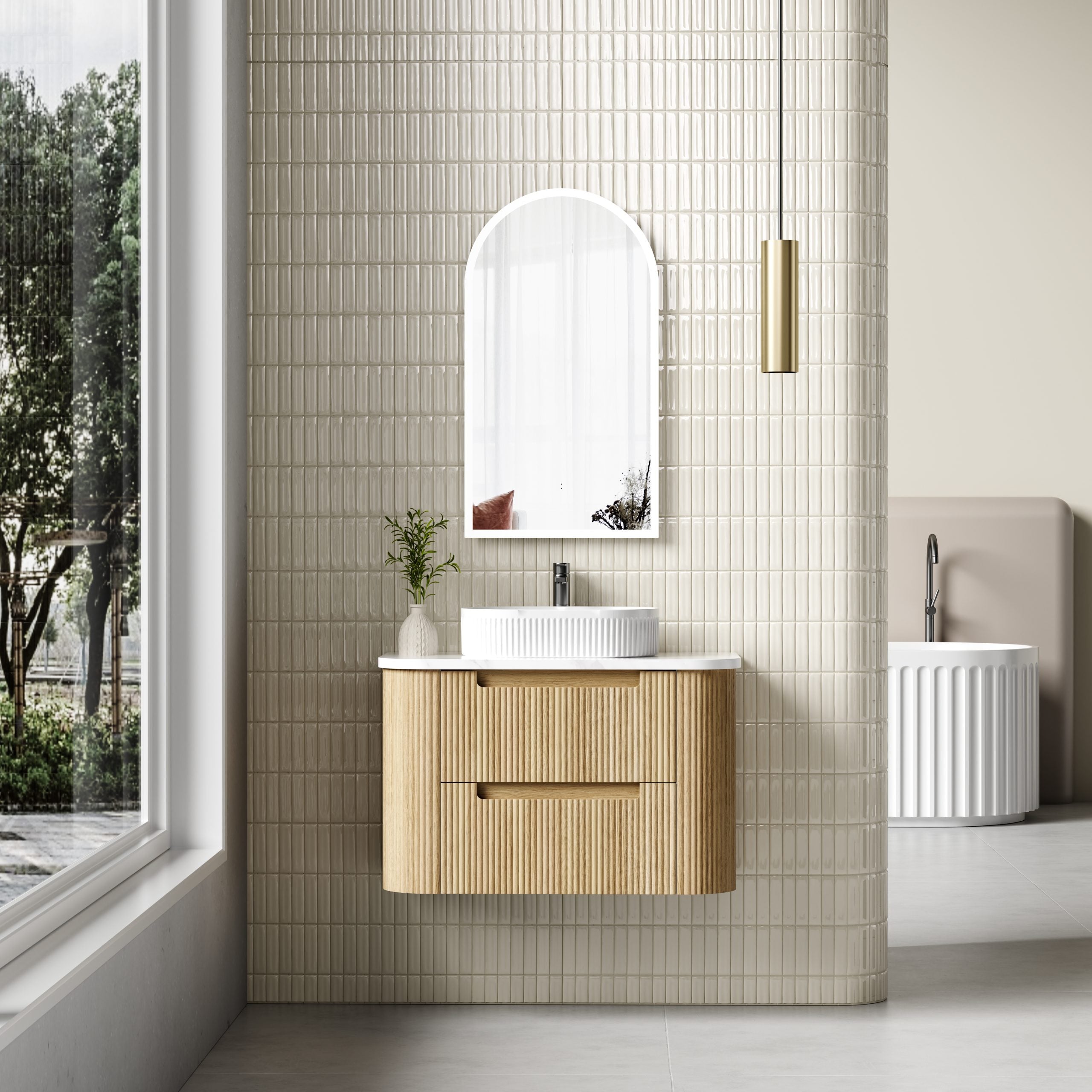 Varcelli Tier Wall Hung Vanity - Neche Interiors
