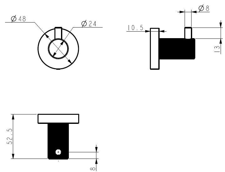 Linie Fluted Robe Hook - Neche Interiors
