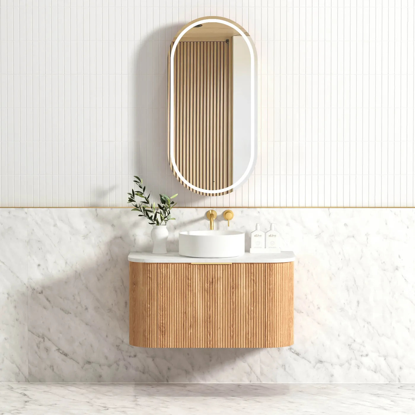The Bondi Collection - Fluted Woodland Oak - Neche Interiors