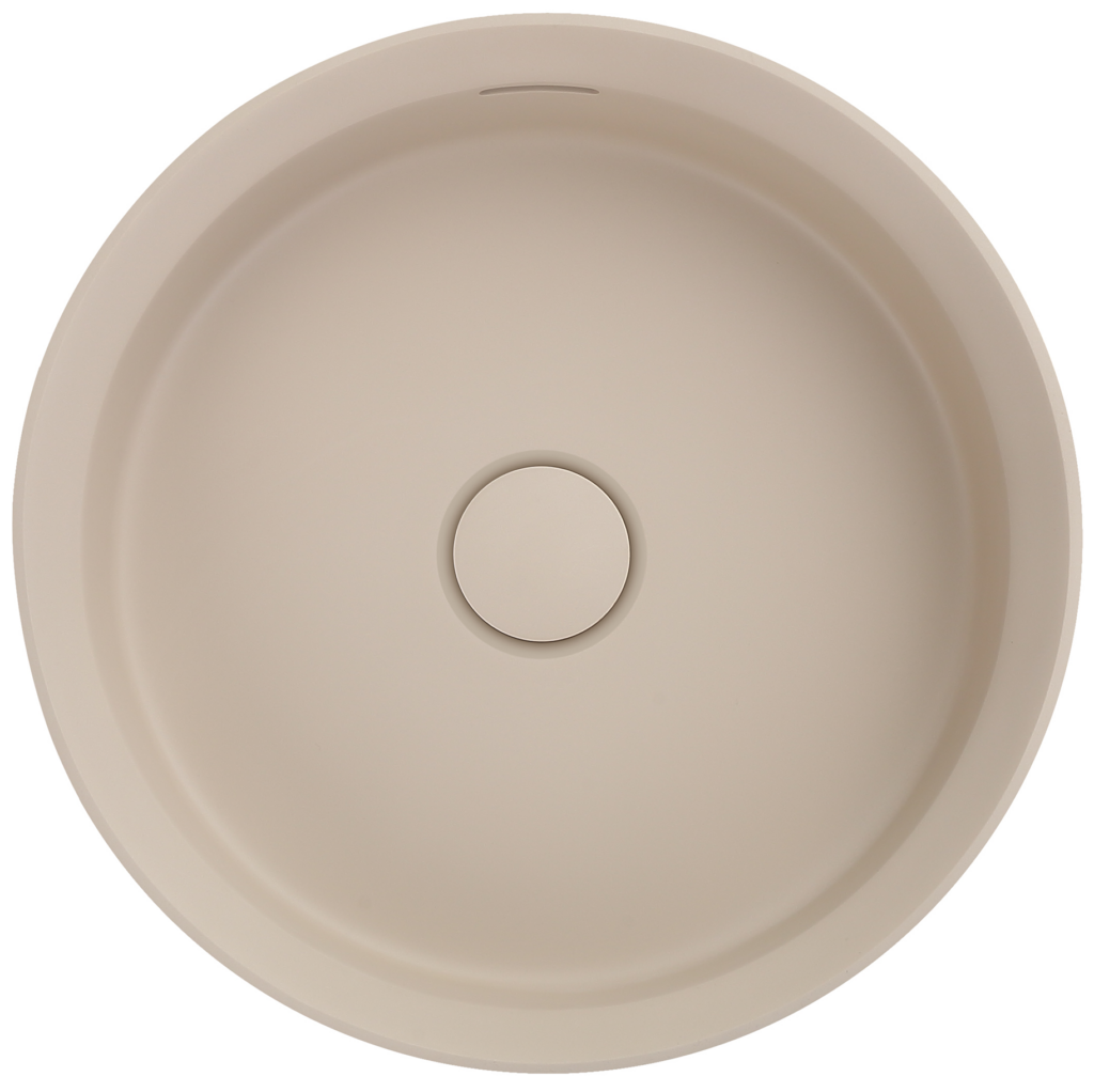 Thyra 380 Round Solid Surface Counter Top Basin - Neche Interiors