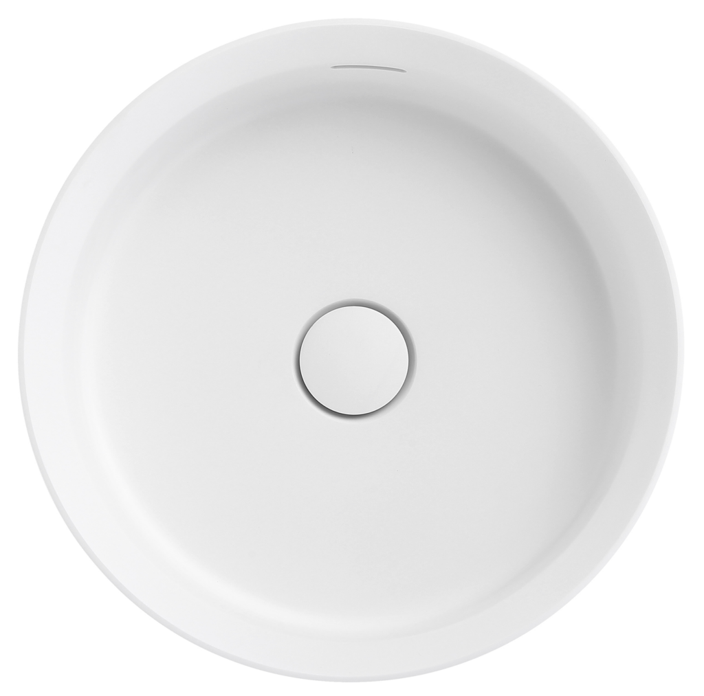 Thyra 380 Round Solid Surface Counter Top Basin - Neche Interiors