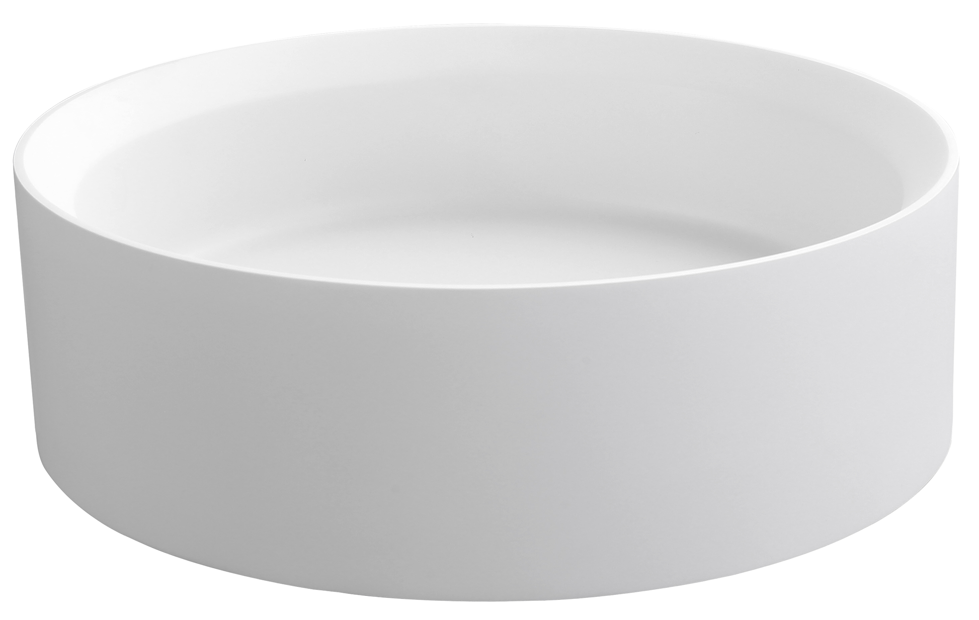 Thyra 380 Round Solid Surface Counter Top Basin - Neche Interiors