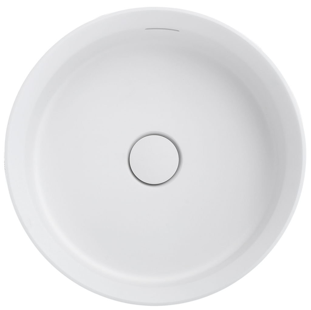 Thyra 380 Round Solid Surface Counter Top Basin - Neche Interiors