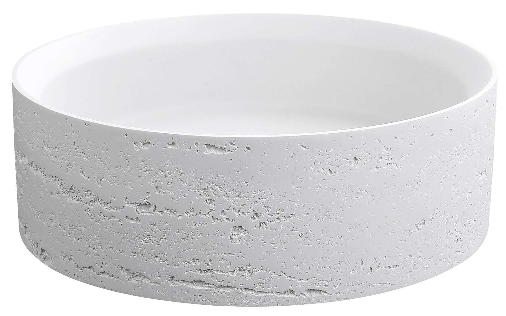Thyra 380 Round Solid Surface Counter Top Basin - Neche Interiors