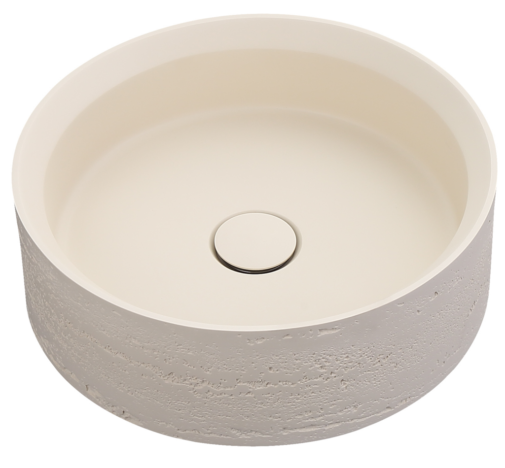 Thyra 380 Round Solid Surface Counter Top Basin - Neche Interiors