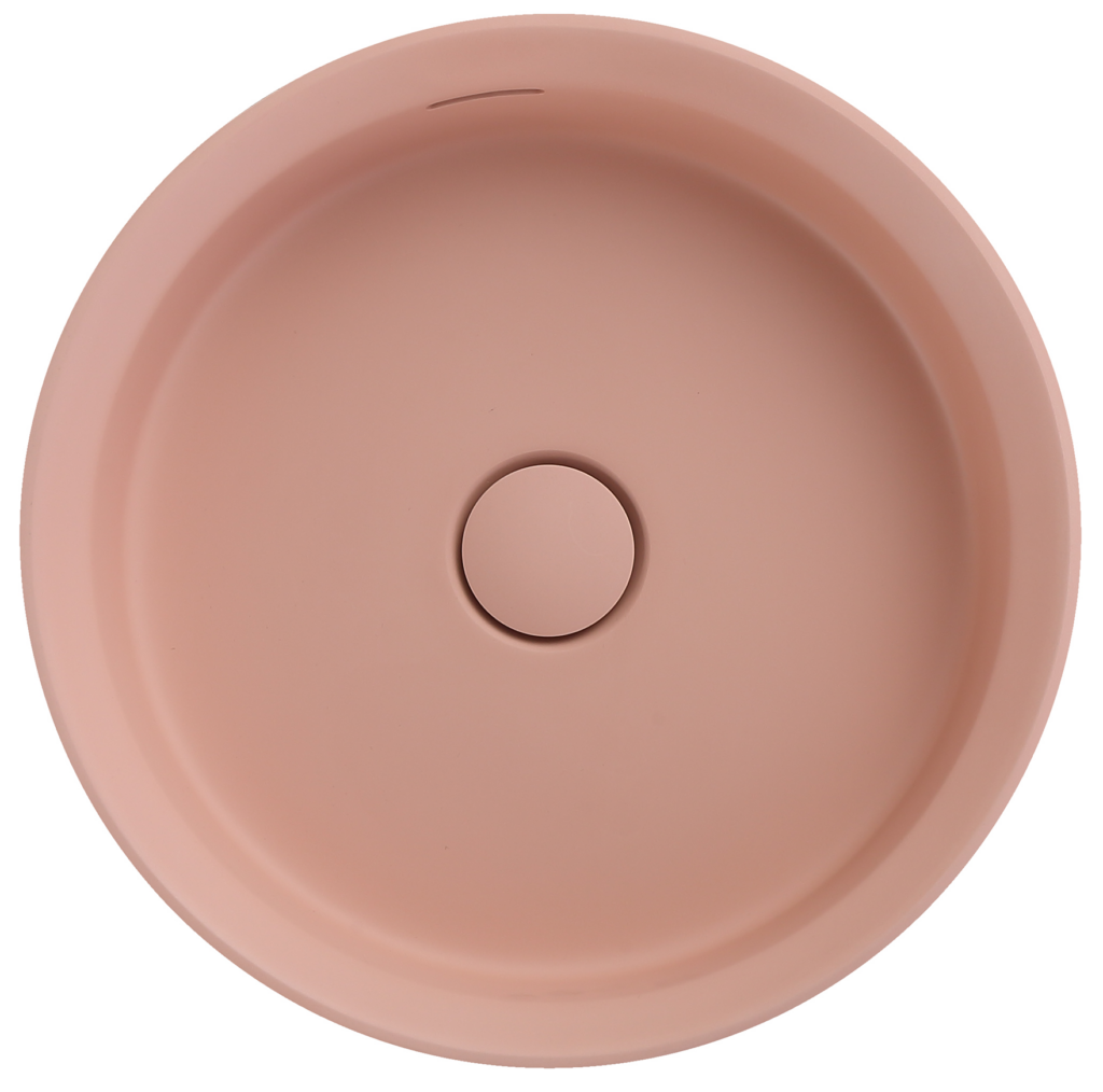 Thyra 380 Round Solid Surface Counter Top Basin - Neche Interiors