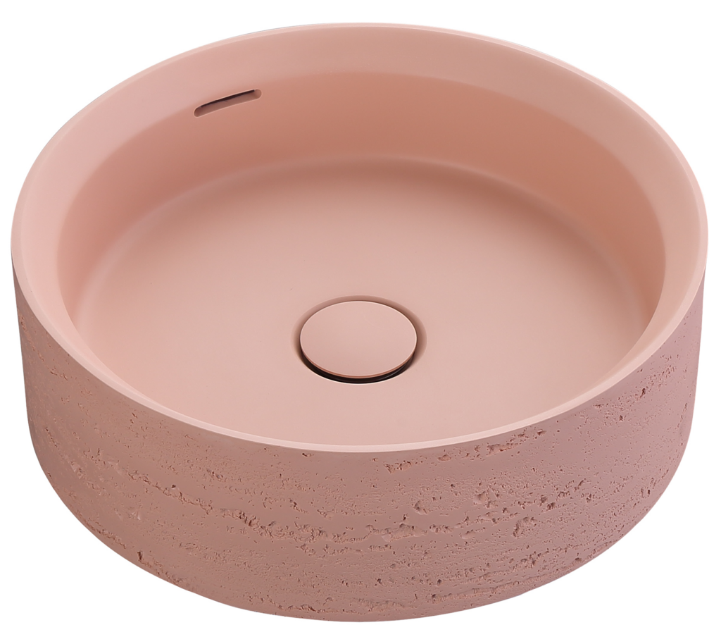 Thyra 380 Round Solid Surface Counter Top Basin - Neche Interiors