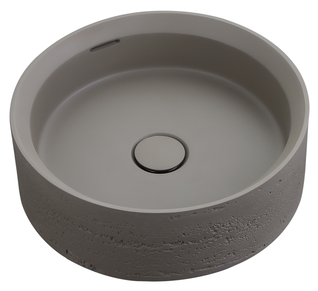 Thyra 380 Round Solid Surface Counter Top Basin - Neche Interiors