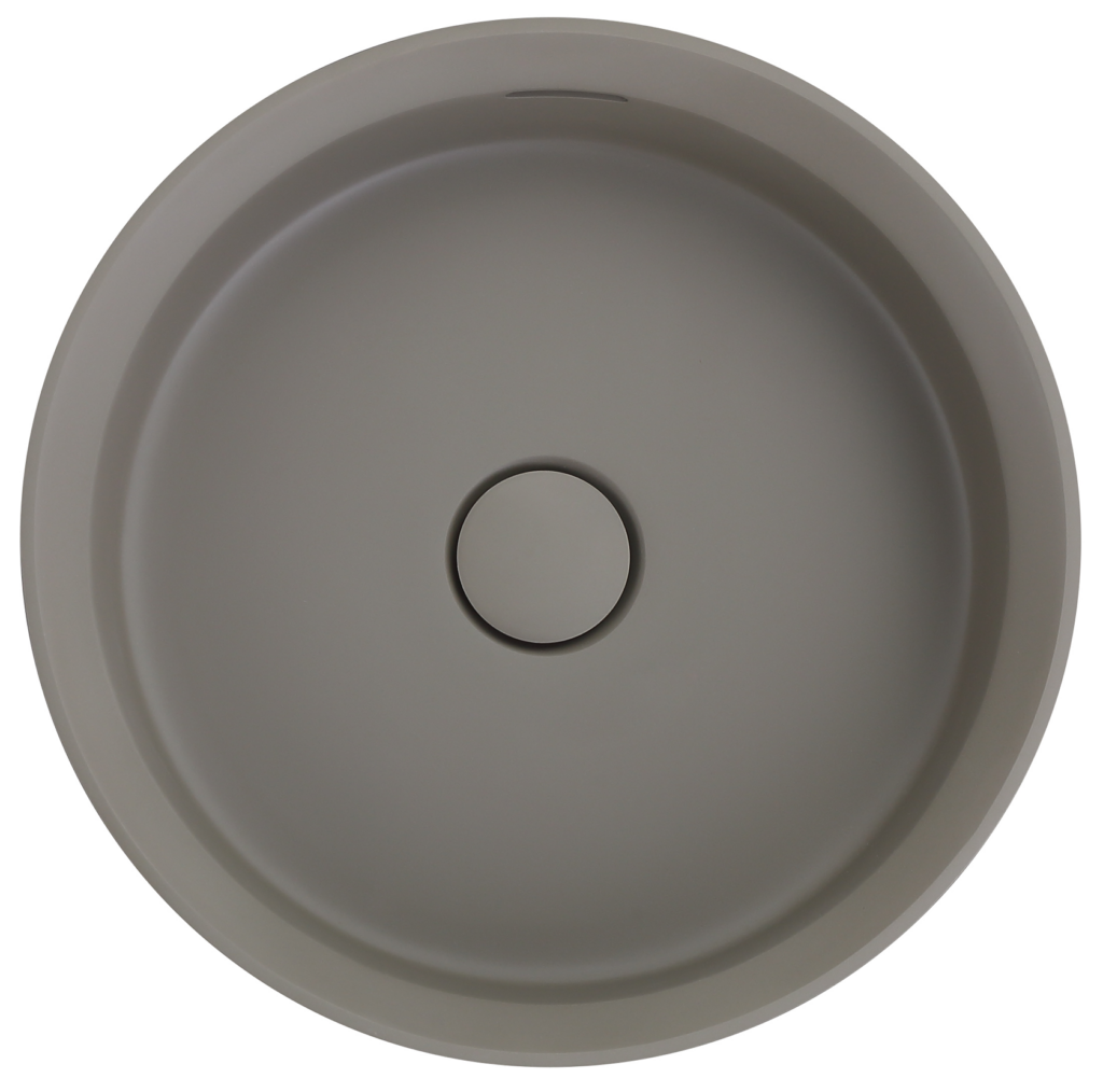 Thyra 380 Round Solid Surface Counter Top Basin - Neche Interiors