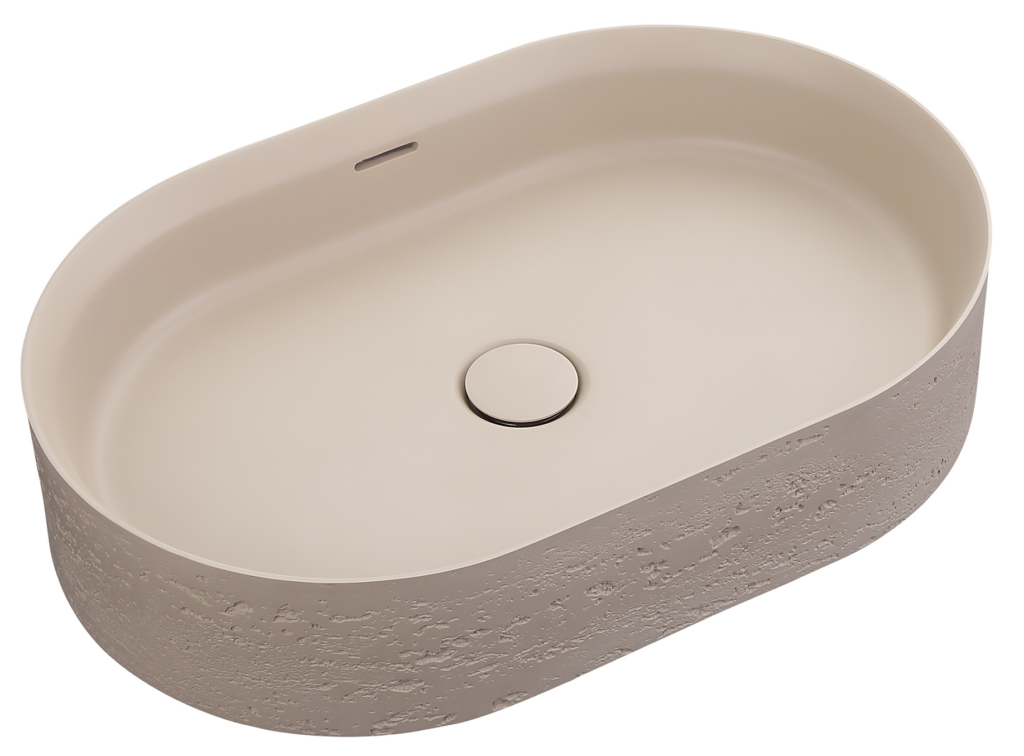 Idra 580 Oval Solid Surface Counter Top Basin - Neche Interiors