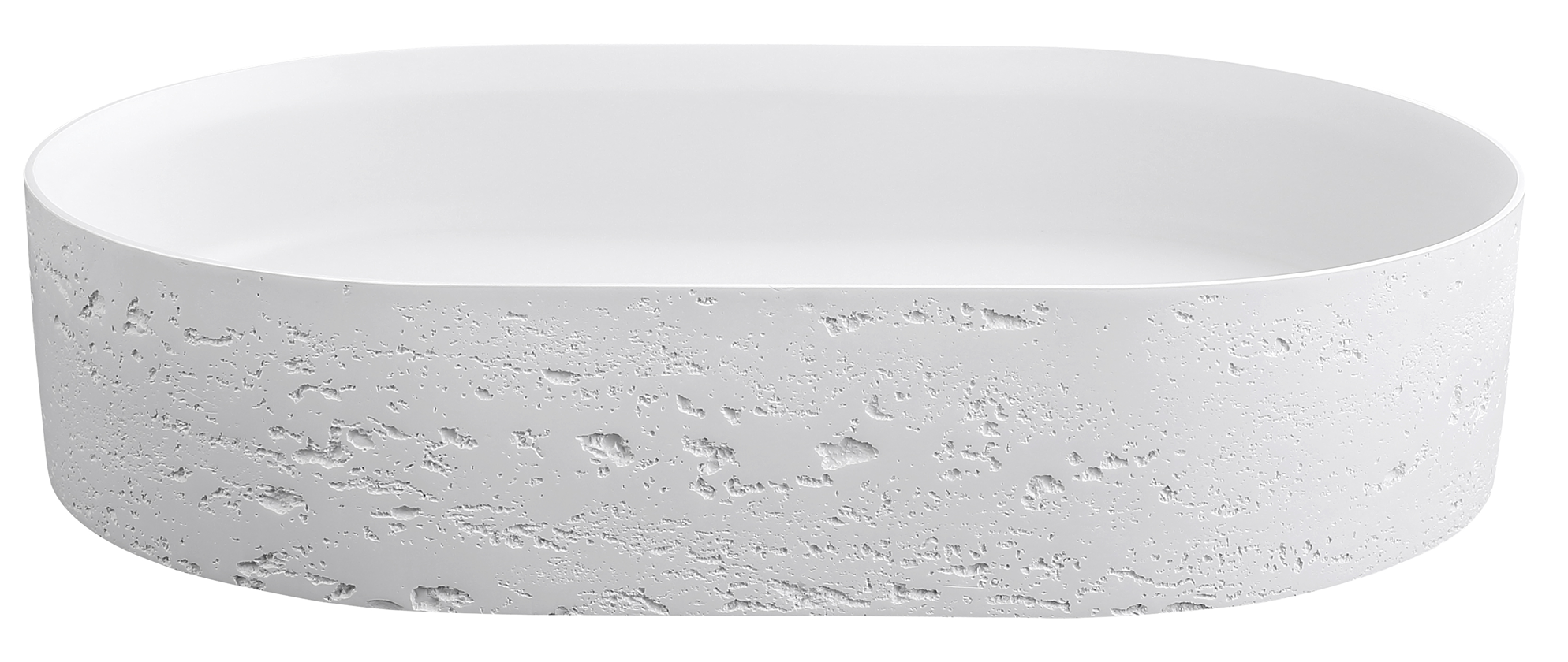 Idra 580 Oval Solid Surface Counter Top Basin - Neche Interiors