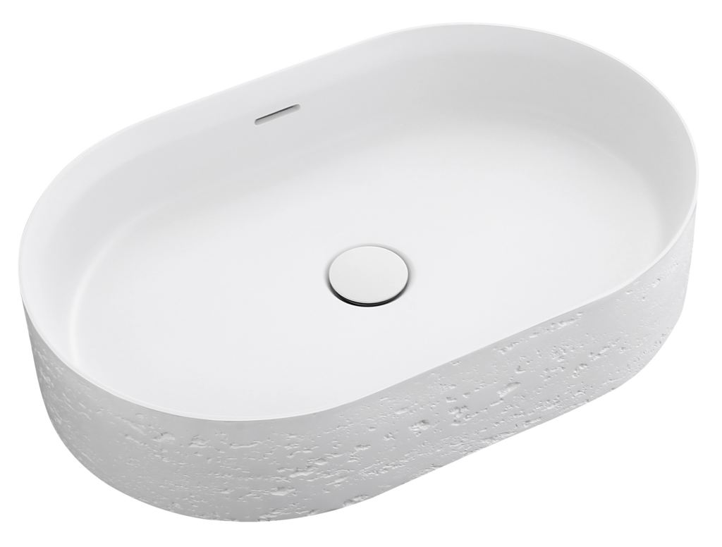 Idra 580 Oval Solid Surface Counter Top Basin - Neche Interiors