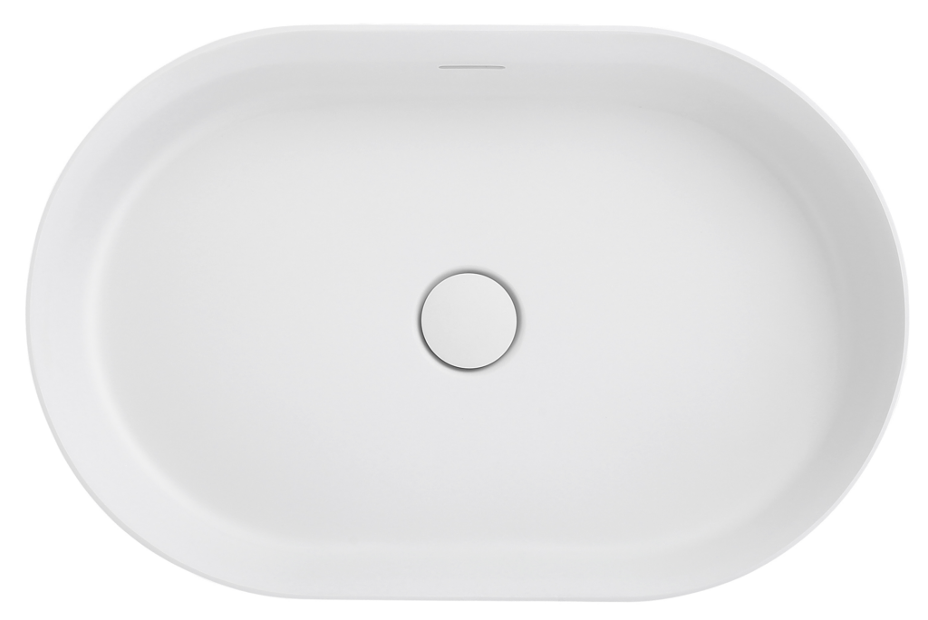Idra 580 Oval Solid Surface Counter Top Basin - Neche Interiors
