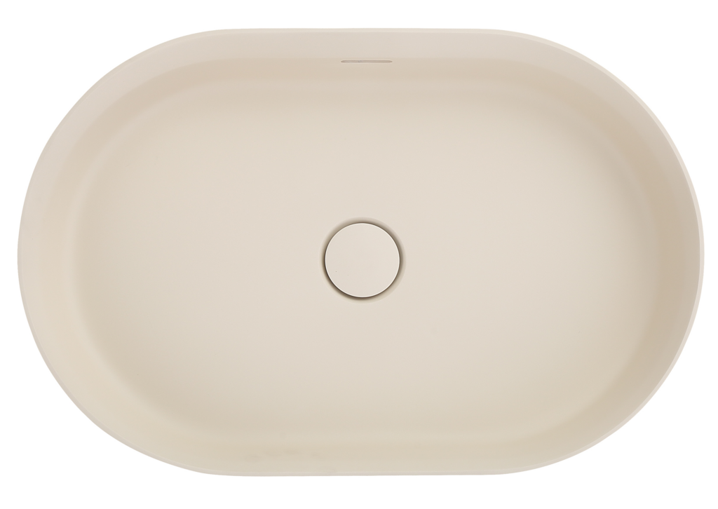 Idra 580 Oval Solid Surface Counter Top Basin - Neche Interiors