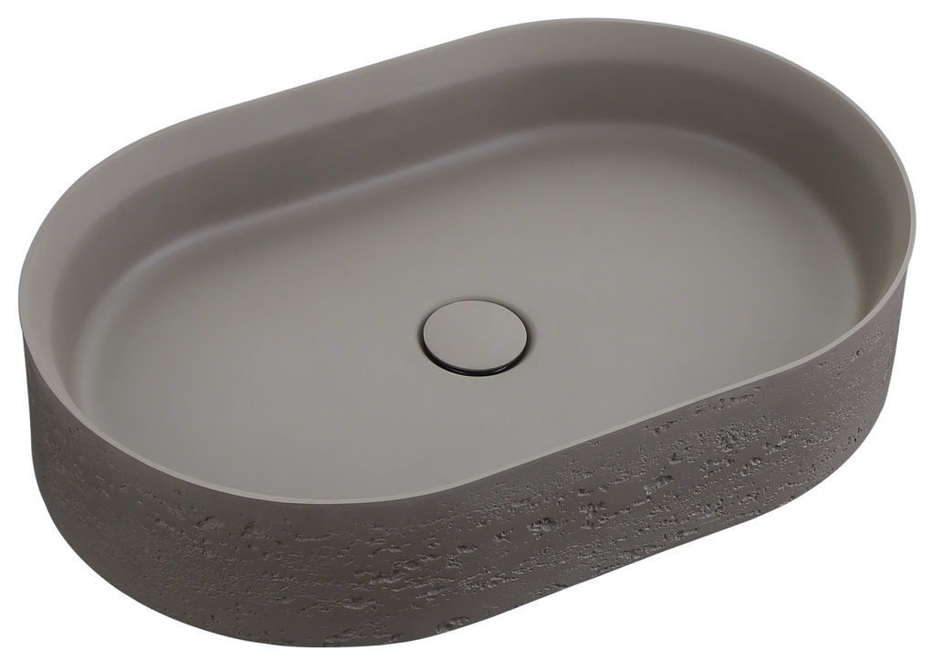 Idra 580 Oval Solid Surface Counter Top Basin - Neche Interiors