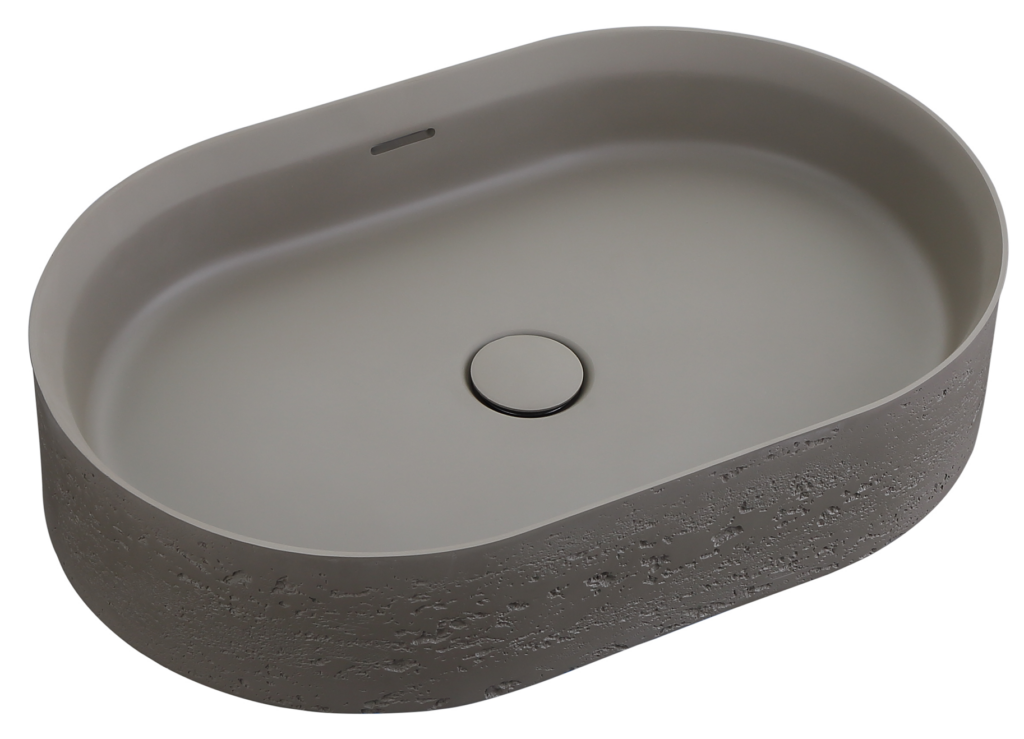 Idra 580 Oval Solid Surface Counter Top Basin - Neche Interiors
