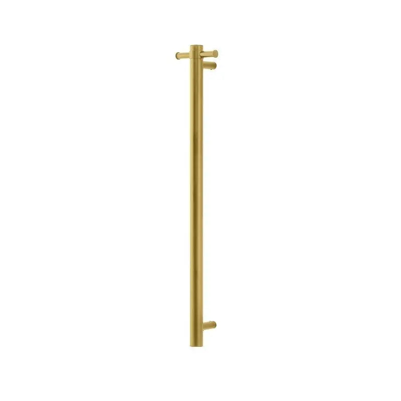 Round Vertical Electric Heated Towel Rail Single Bar