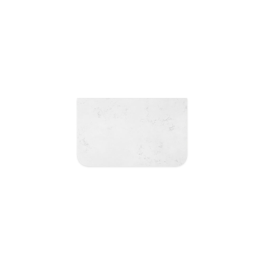 Bianco Marble Silica Free Stone Top Curved Full Depth