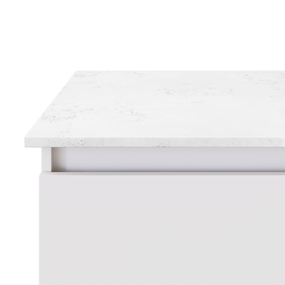 Bianco Marble Silica Free Stone Top Rectangular Full Depth