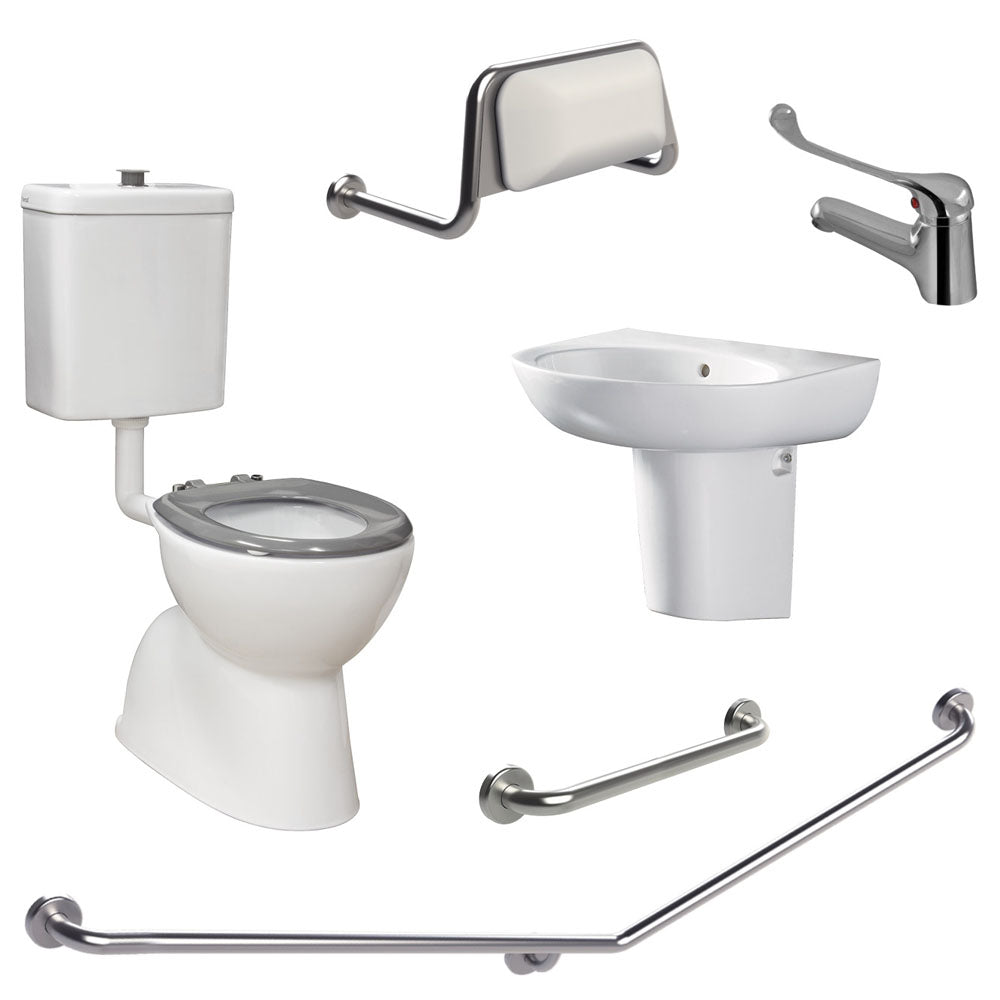 Accessible Toilet Care Kit 2 with Left-Hand 40�� Rail
