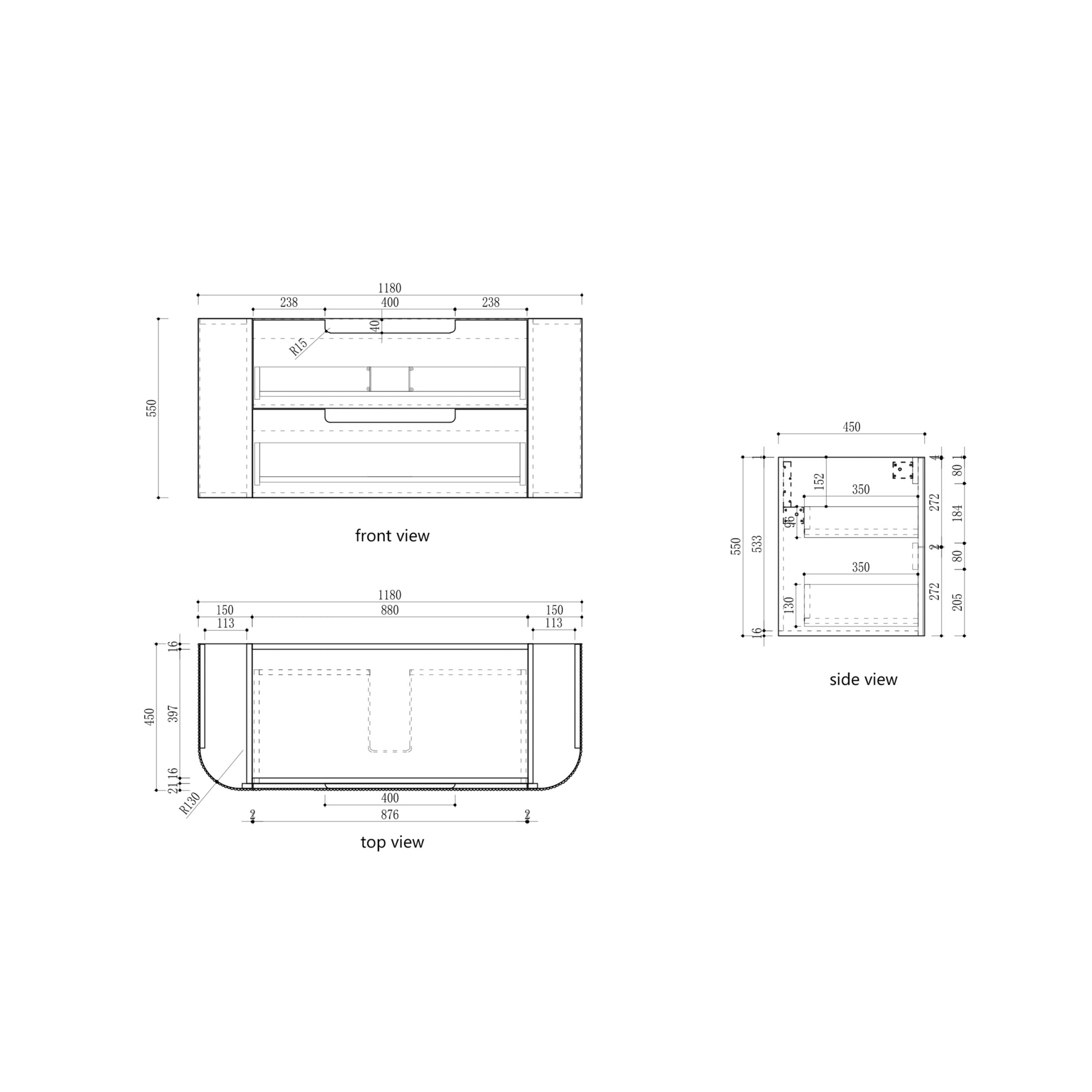 Varcelli Tier Wall Hung Vanity - Neche Interiors