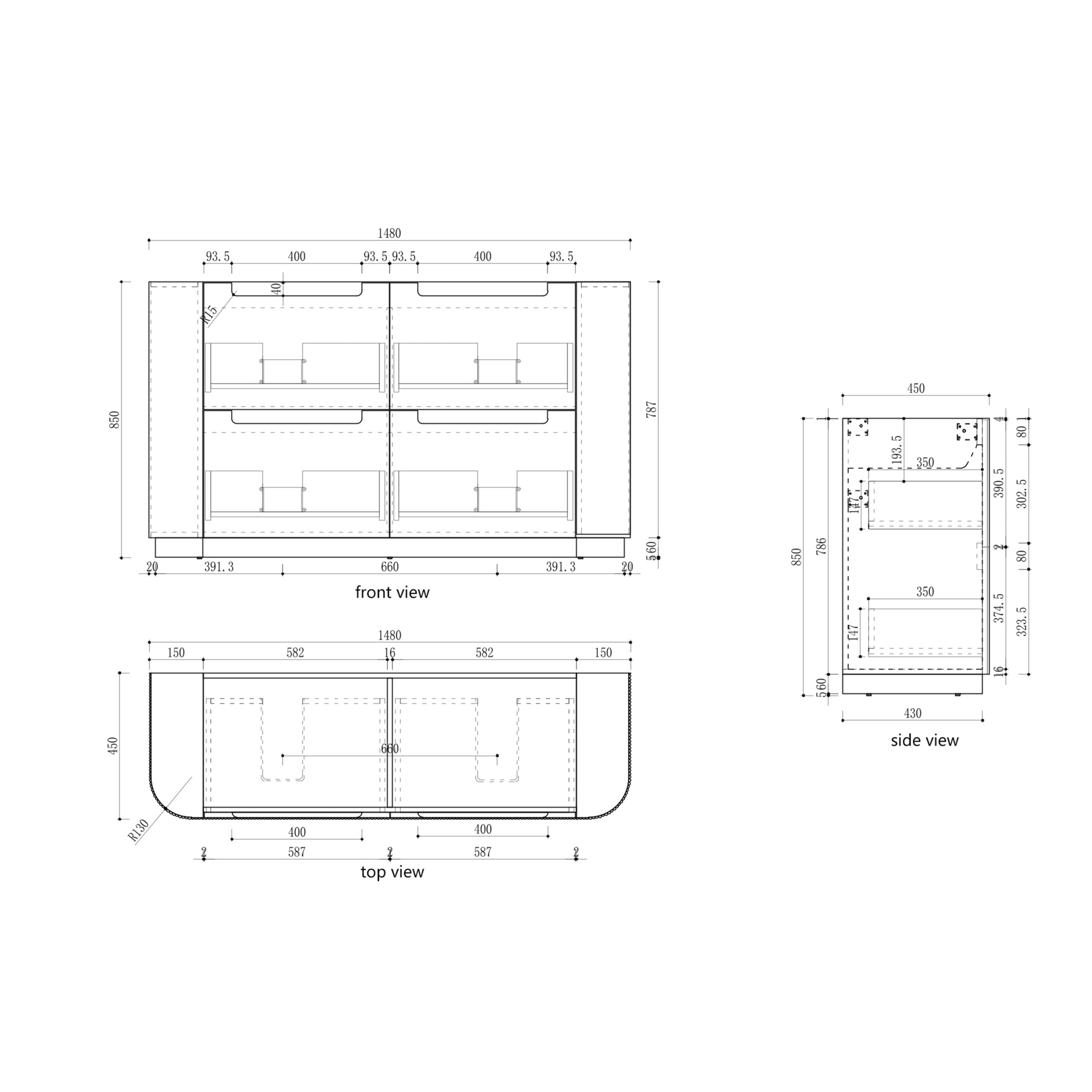 Curva Freestanding Vanity - Neche Interiors